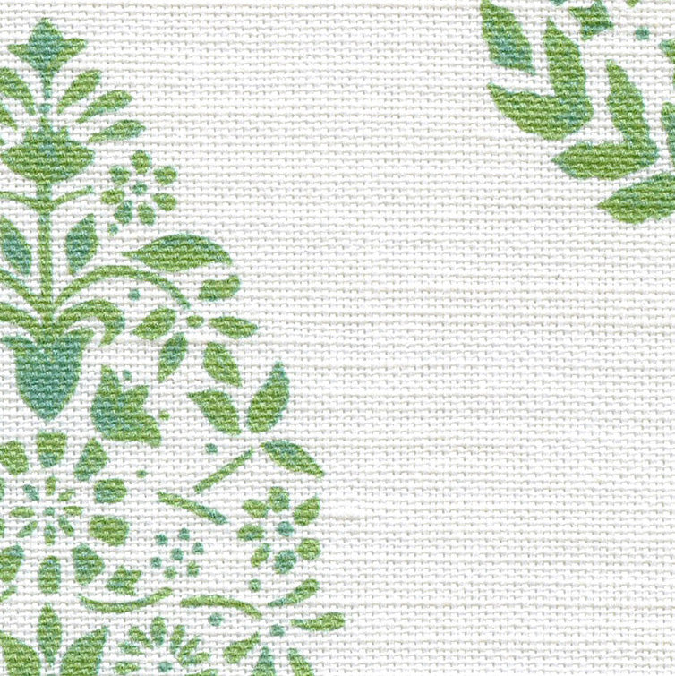 NEW Large Adriana's Garden Fabric - Mill Green & Jay