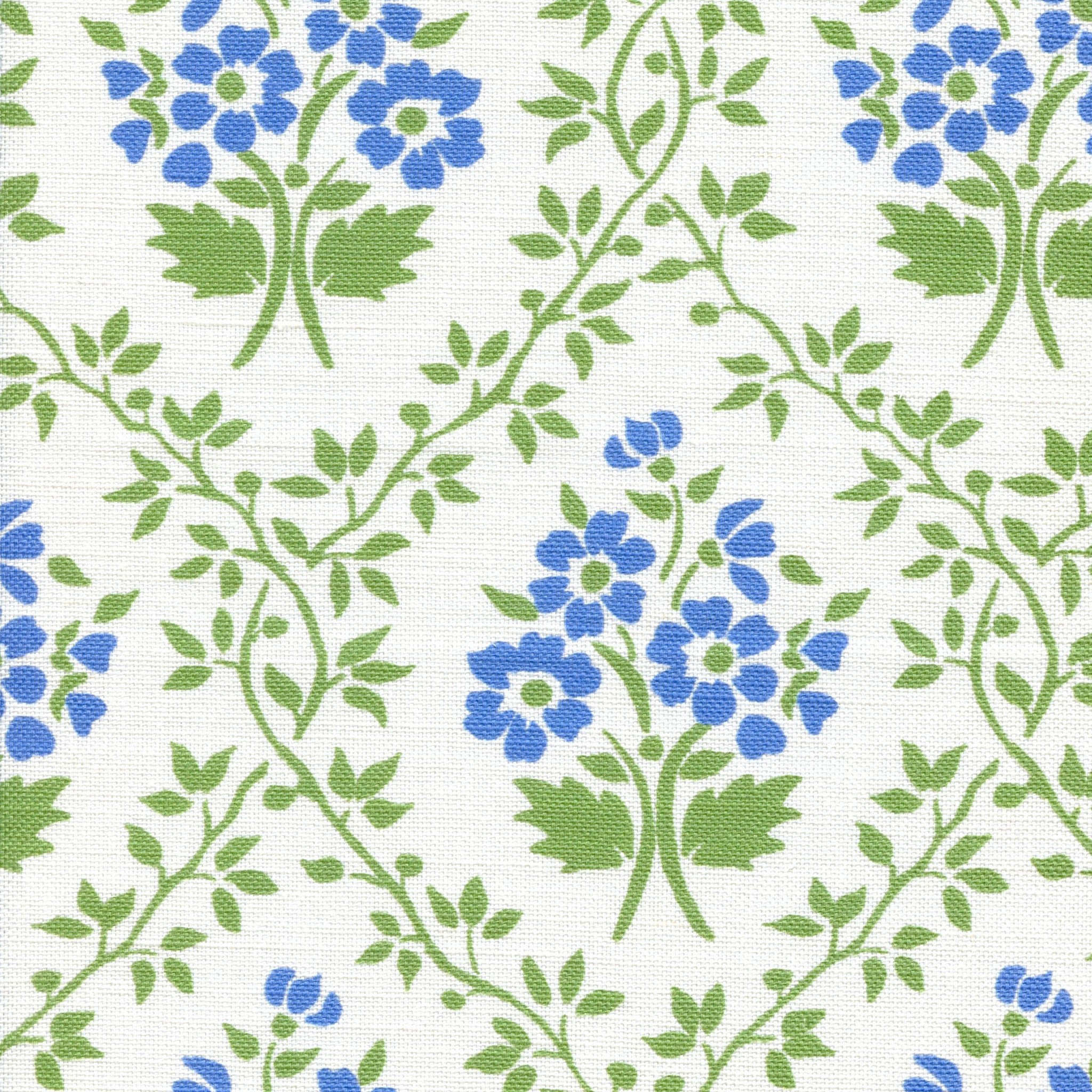 NEW Henrietta Fabric - Cornflower Blue & Mill Green