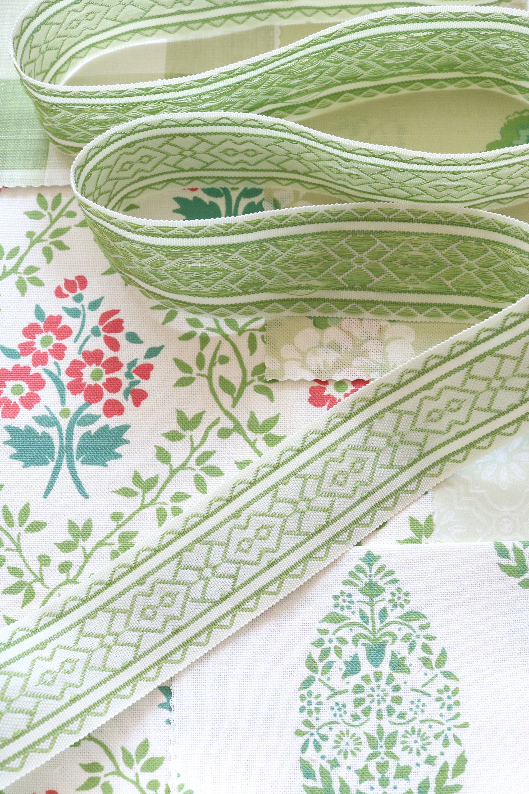 NEW Somerton Jacquard Braid - Apple Green