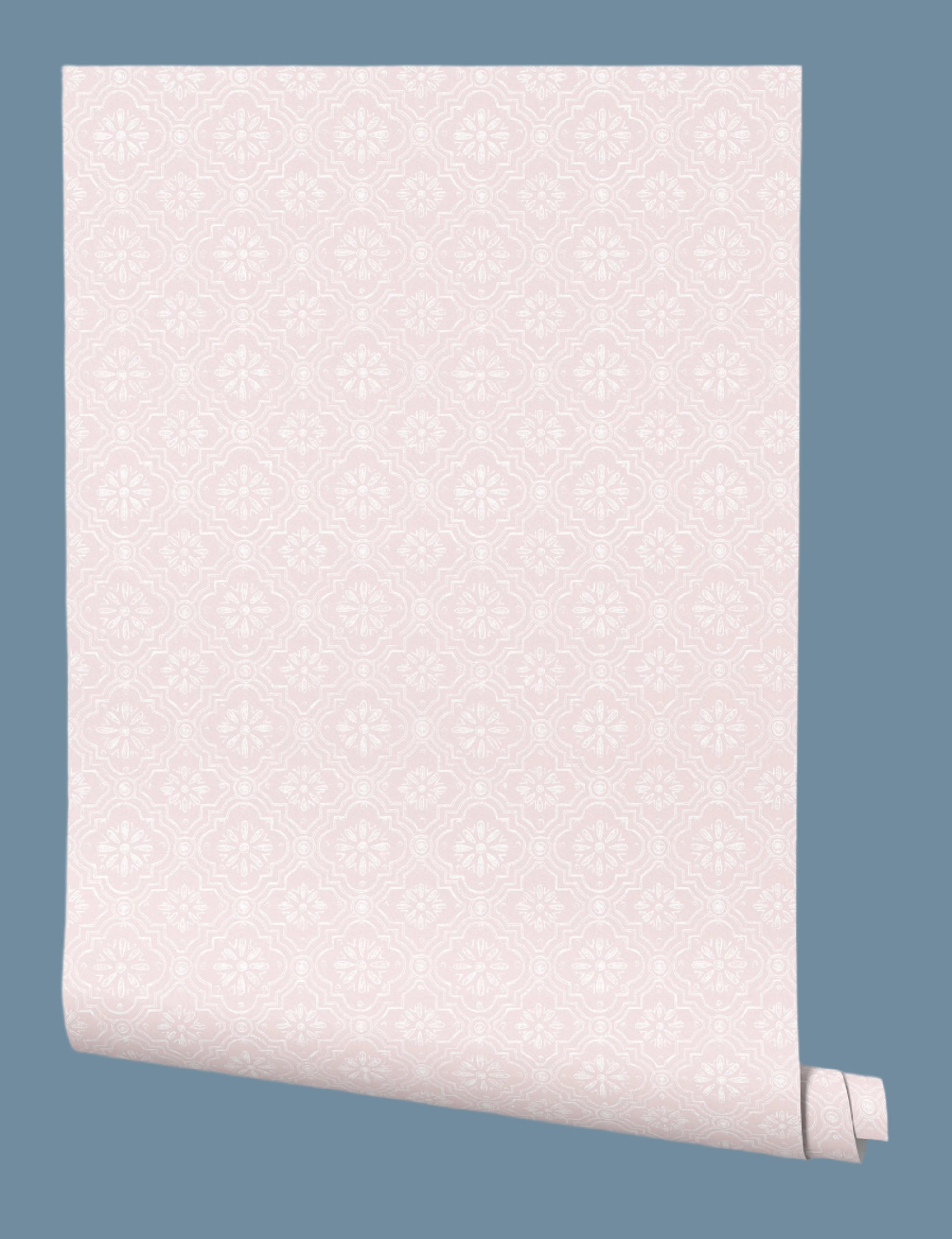 NEW Daphne Wallpaper - Soft Pink