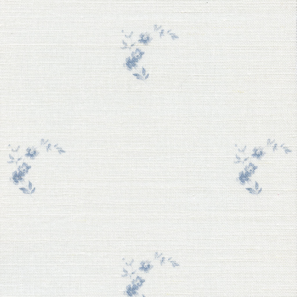 Amelie Linen Fabric -Loire Blue - Meg Morton