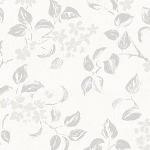 Apple Blossom Fabric - Grey Mist