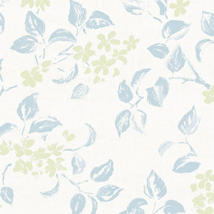 Apple Blossom Fabric - Sky Green