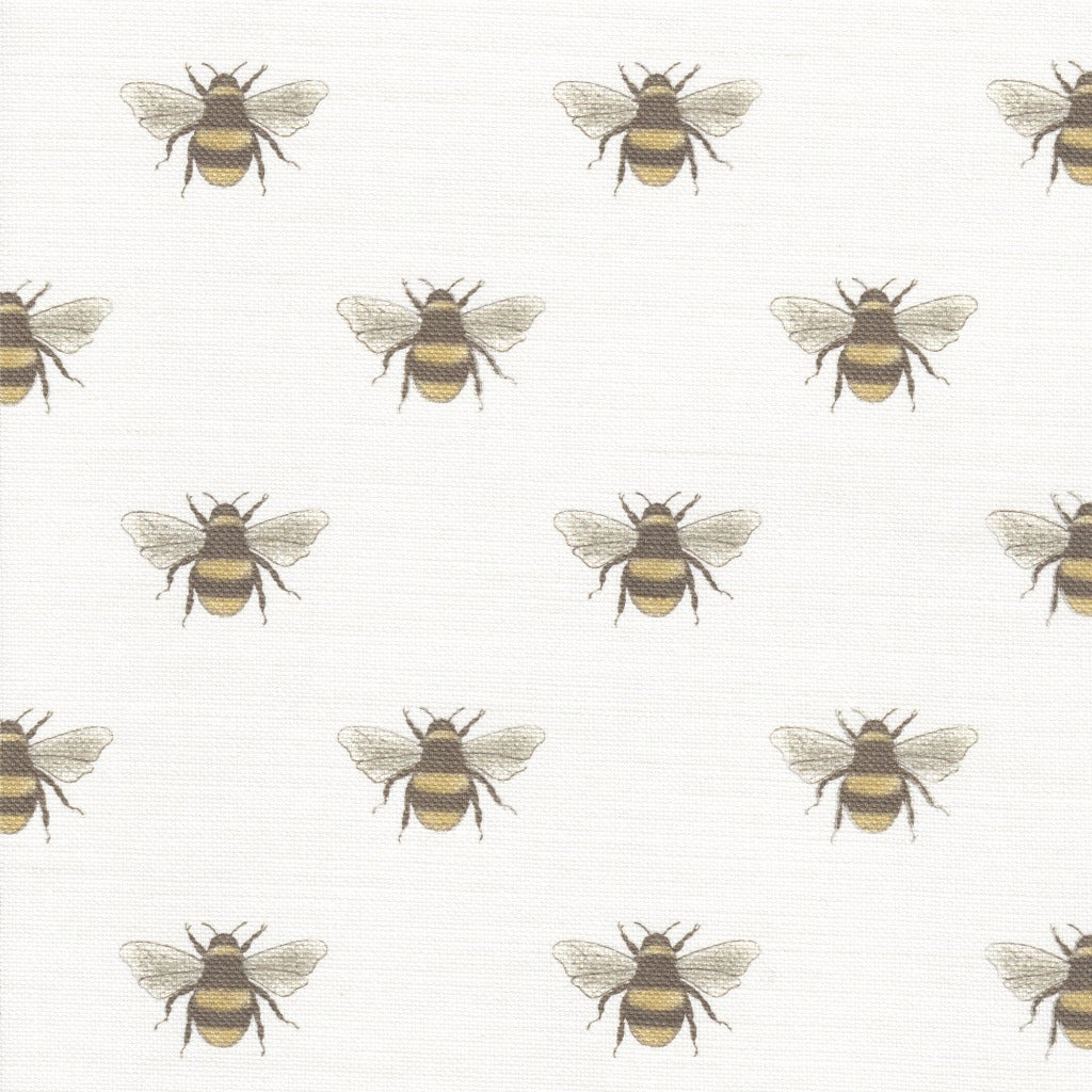 Busy Bee Fabric - Soft White