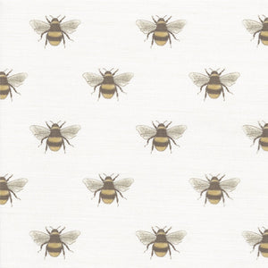 Busy Bee Fabric - Soft White