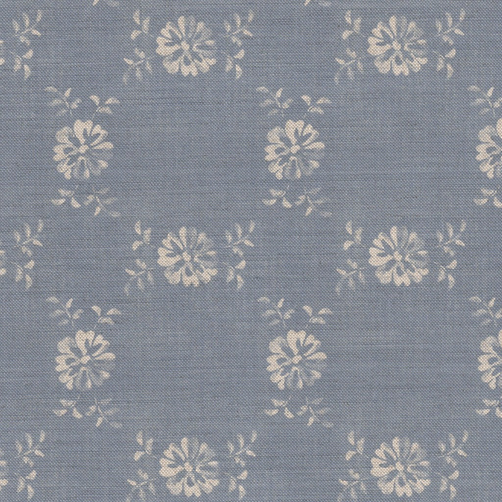 Daisy Chain Fabric - Vintage Country Blue