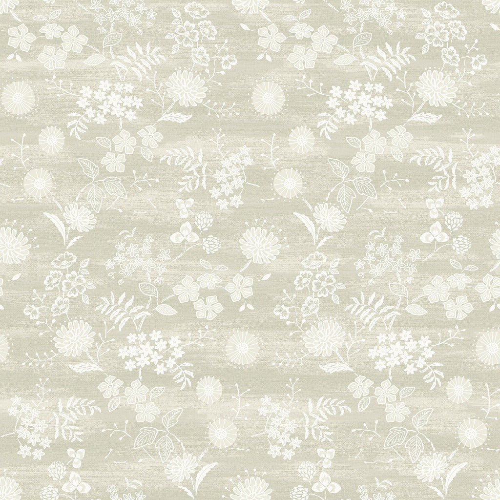 Hedgerow Fabric - Dove 1m
