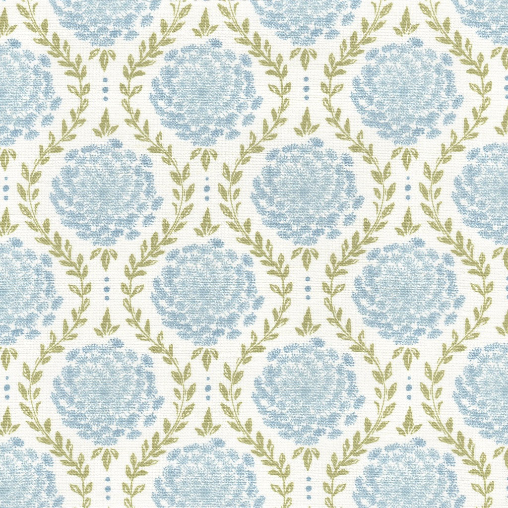 Lace Flower Fabric - Sky