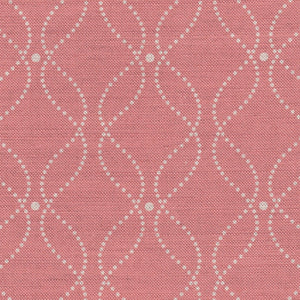 Mollie Fabric - Natural On Coral Rose