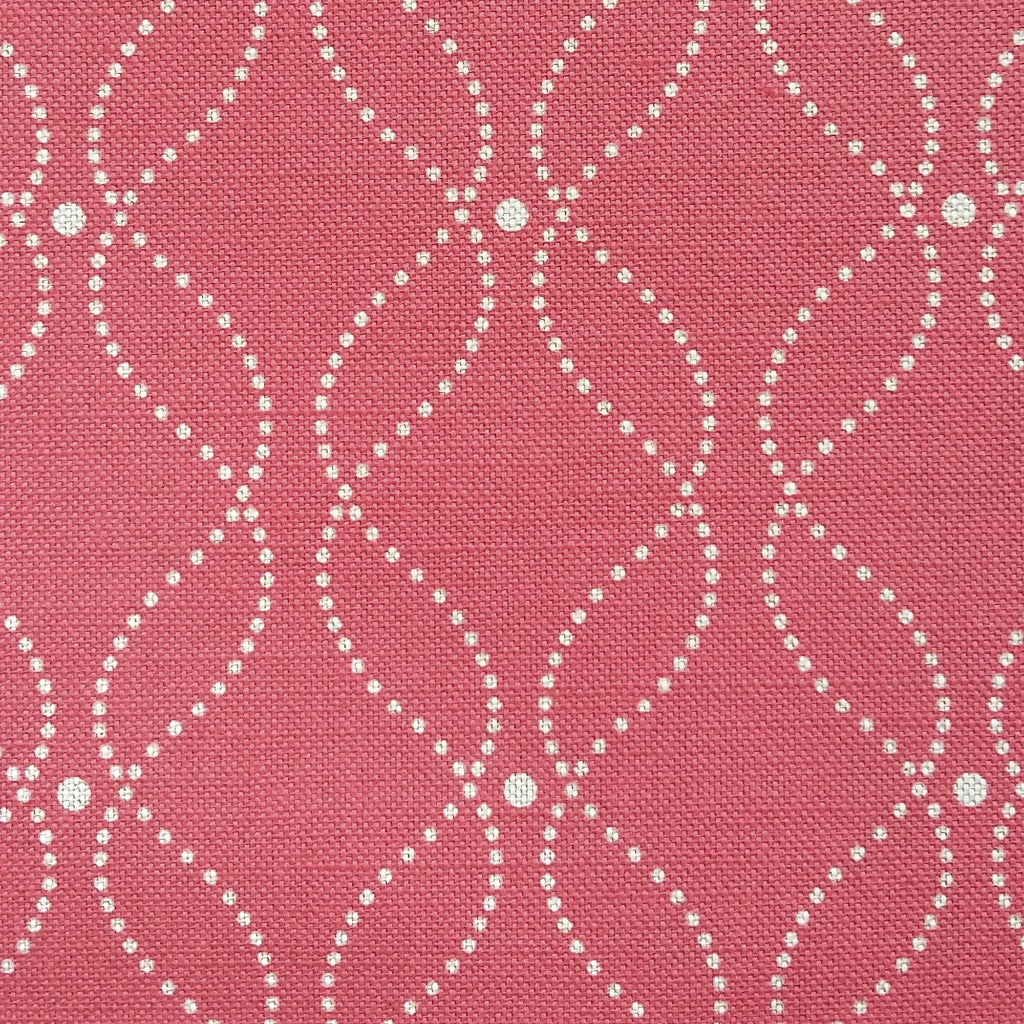 Mollie Fabric - Natural On Faded Red