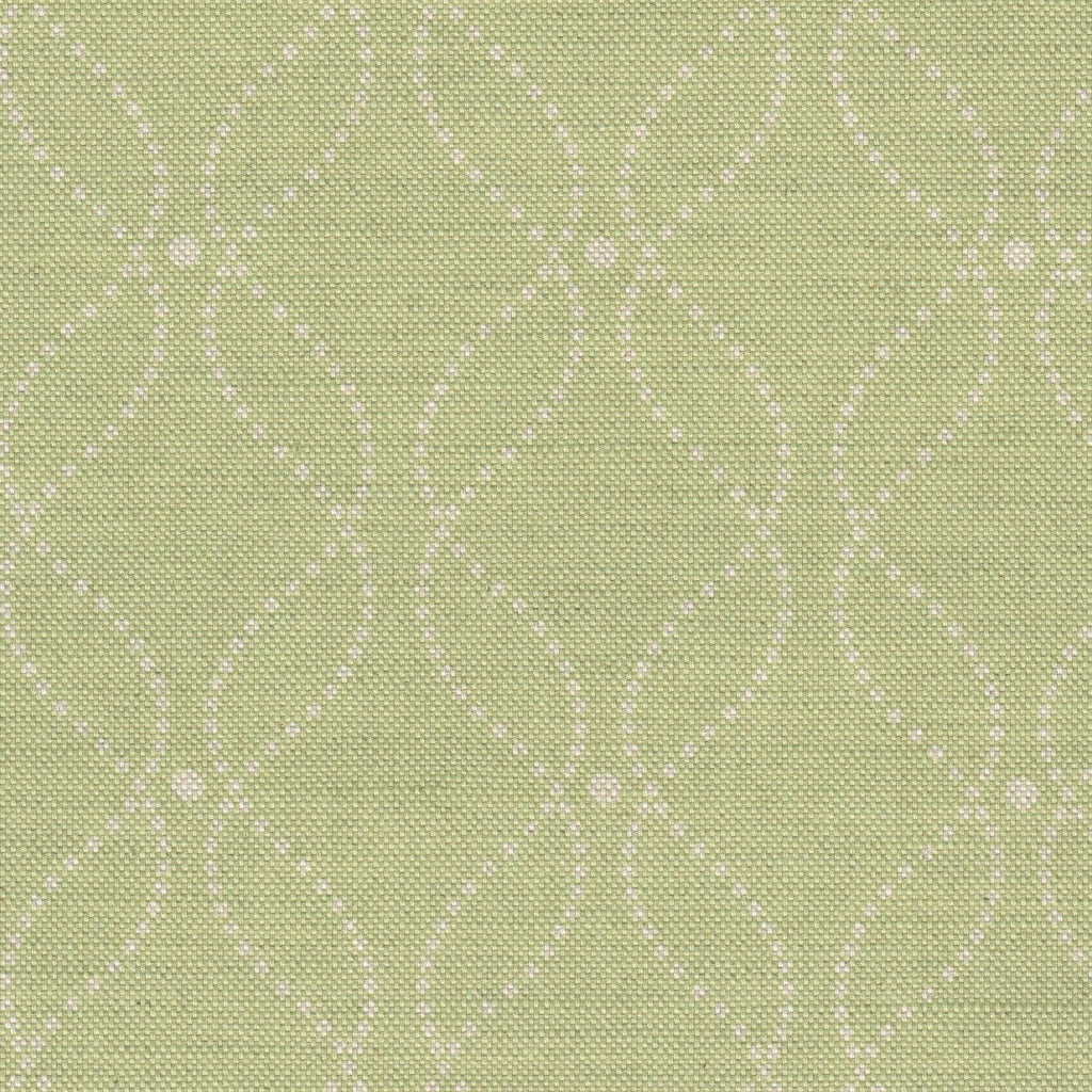 Mollie Fabric - Natural On Green