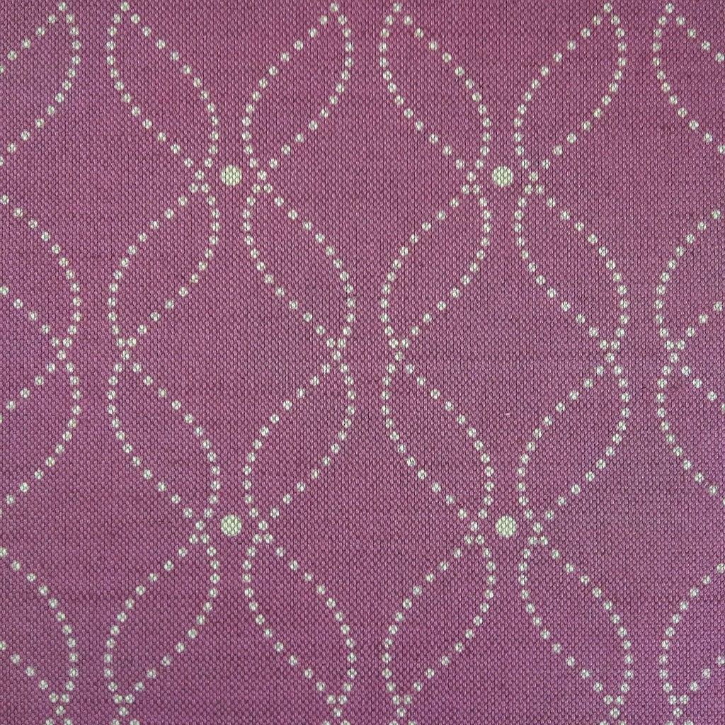 Mollie Fabric - Natural On Plum