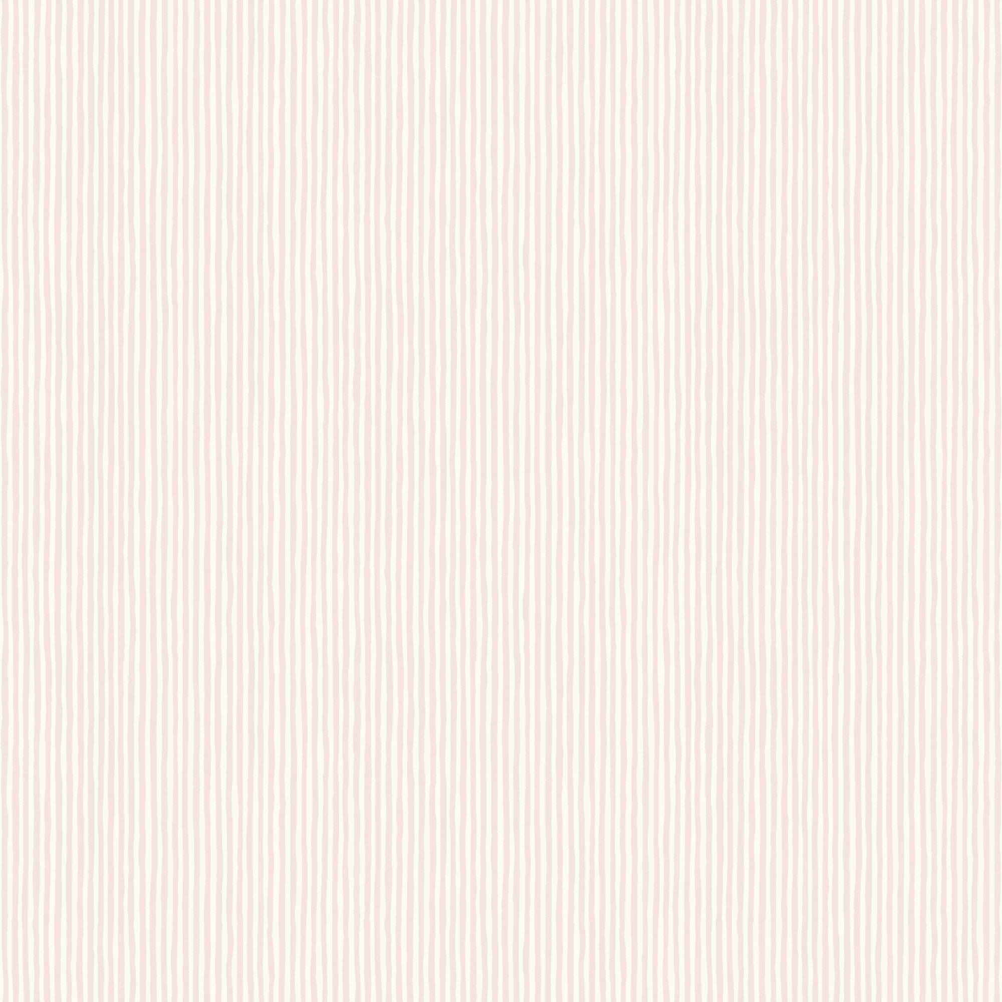 Pinstripe Fabric - Faded Pink