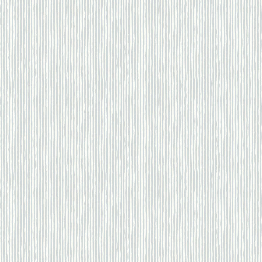 Pinstripe Fabric - Smoke Blue