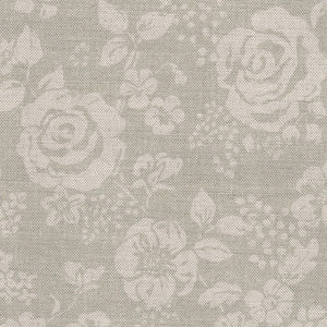 Rose Garden Fabric - Natural On Dove