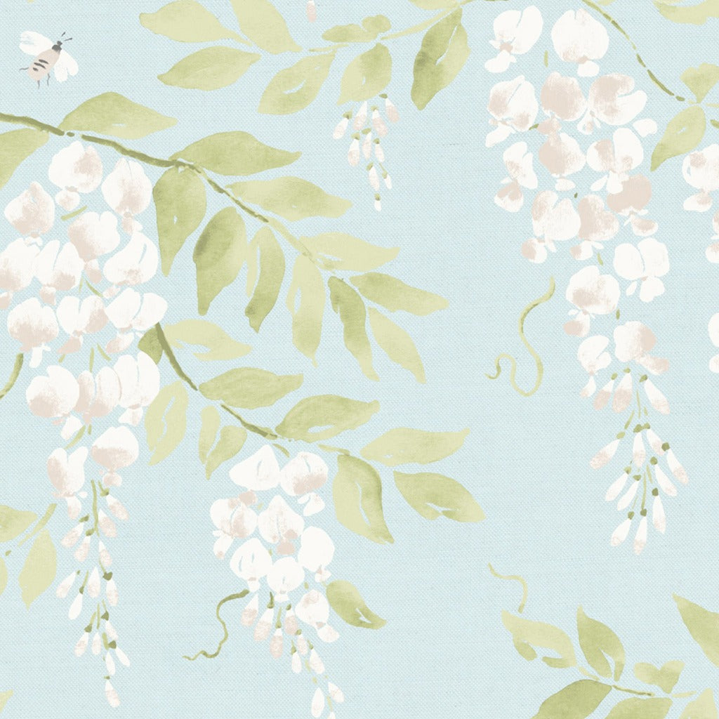 Wisteria Fabric - Soft Sky
