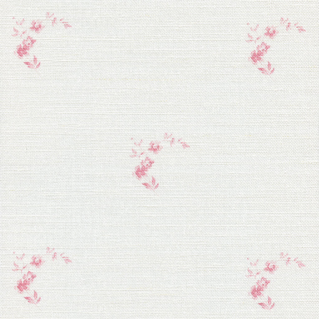 Amelie Linen Fabric - Cheverny Pink - Meg Morton