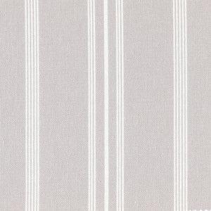 Devon Stripe Linen Fabric - Soft Quail