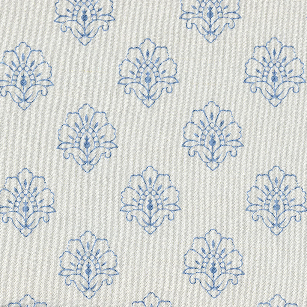 Jhansi Fabric - Blue Shadow On Millstone - Meg Morton