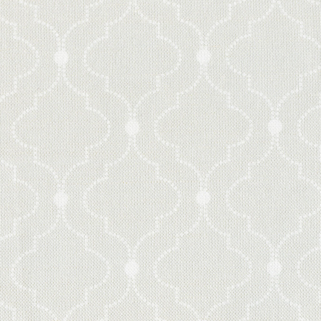 Chalbury Fabric - White On Millstone - Meg Morton