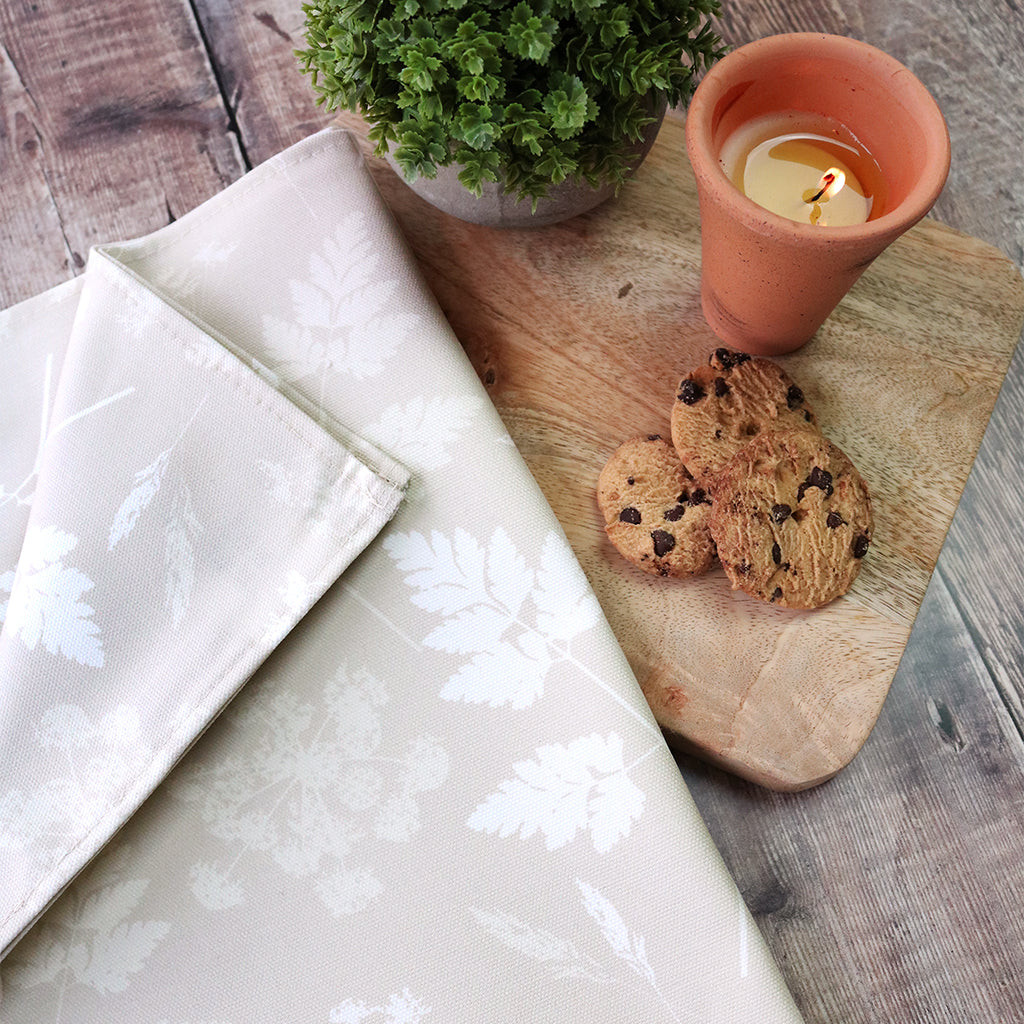 Cow Parsley Tea Towels - Somerset Stone