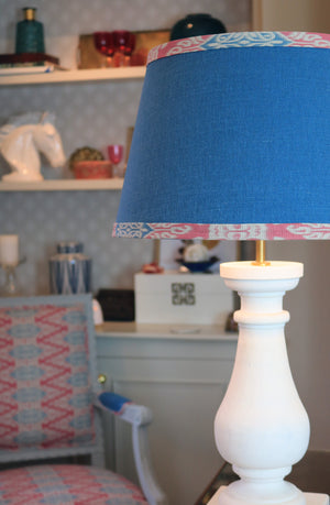 NEW Plain Laguna Lampshade With Zamira Fabric Trim