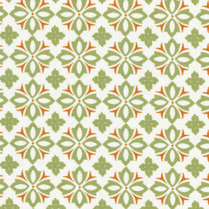 Alanna Fabric - Meadow Green & Red Oak