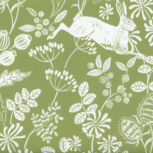 NEW Bexington Hare Wallpaper - Meadow Green