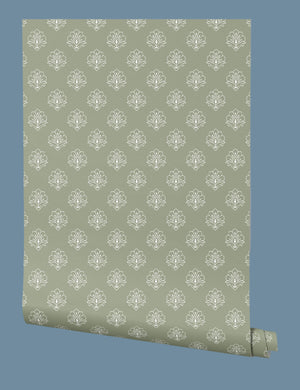 Jhansi Wallpaper- Woodland Sage