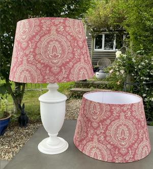 Highcliffe Lampshades - Bute Blue & Andleys Red