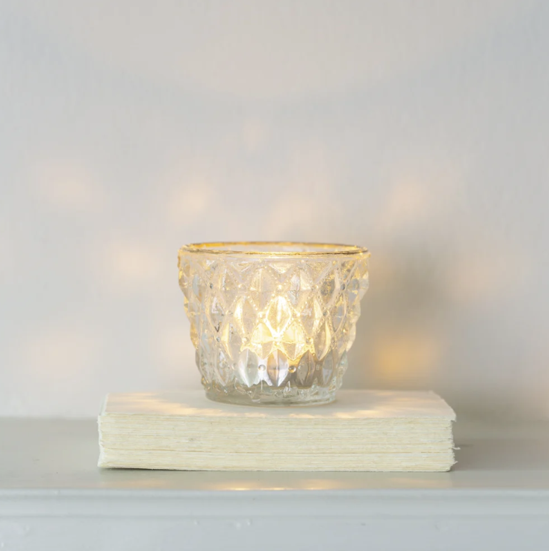 Diamond Pressed Tealight Holder