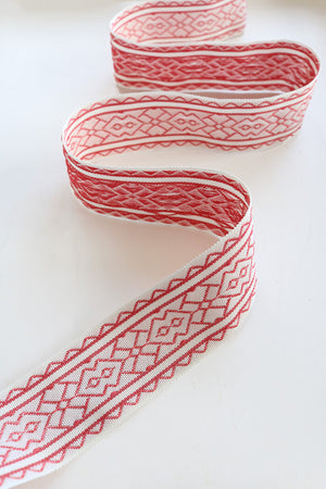 NEW Somerton Jacquard Braid - Petherton Pink