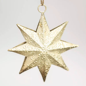 Star Decoration Antique Silver