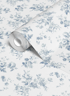 Adelaine Wallpaper- Loire Blue