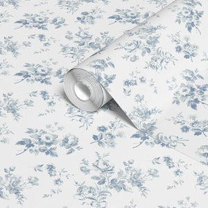 Adelaine Wallpaper- Loire Blue