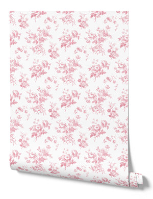 Adelaine Wallpaper- Cheverny Pink