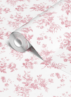 Adelaine Wallpaper- Cheverny Pink