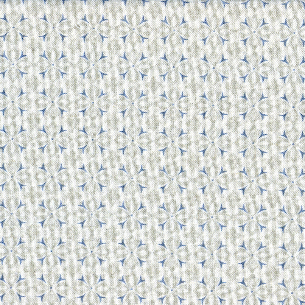 Alanna Fabric (small) - Millstone & Dusky Blue 1m