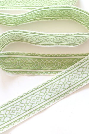 NEW Somerton Jacquard Braid - Apple Green