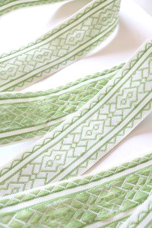NEW Somerton Jacquard Braid - Apple Green