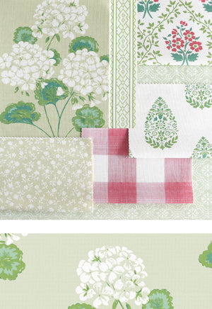 NEW Lambrook Geranium Moodboard - Apple Green