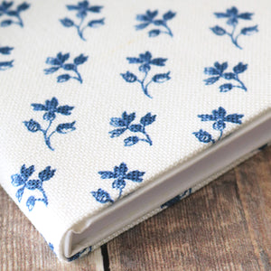 Ava Fabric Covered Notebook - Bute Blue