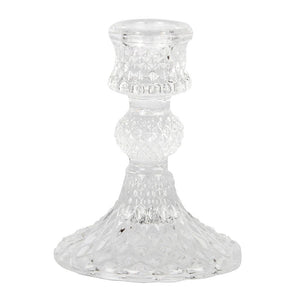 Vintage Style Glass Candlestick