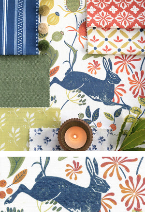 NEW Bexington Hare Moodboard - Bute Blue, Linden And Red Oak