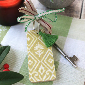Indra Thistle Tassel Keyring - Linden
