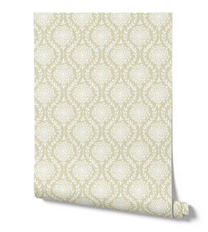 NEW Lace Flower Wallpaper - Portico Stone