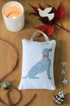 Hand Made Lavender Sachet - Hand Printed Labrador