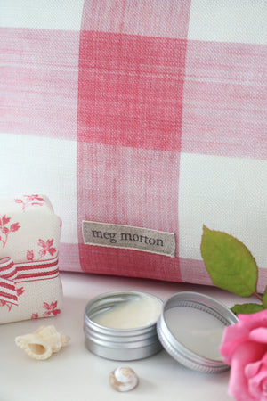 Manor House Check Tassel Wash Bag - Petherton Pink