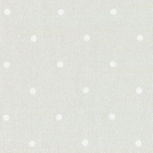 Country Dots Fabric - White On Millstone - Meg Morton