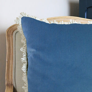 Velvet Cushion - Powder Blue
